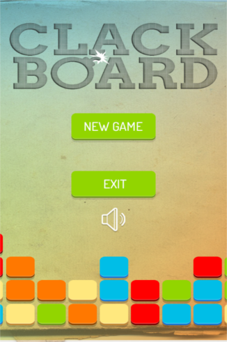 ClackBoard home screen